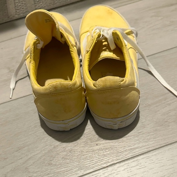 Vans Lemon Canvas Shoes with White Laces - Picture 3 of 4